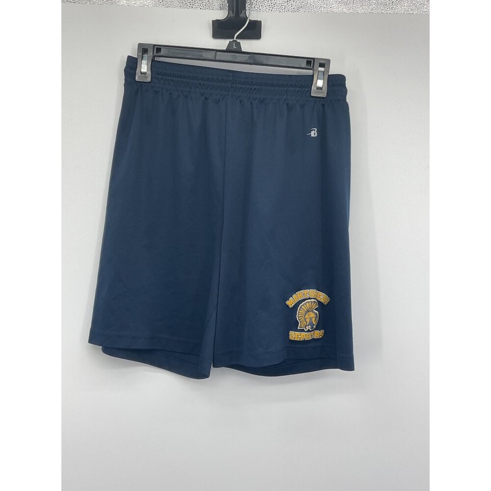 Mahtomedi Zephyrs Navy Blue Athletic Shorts Badger Youth XS Polyester